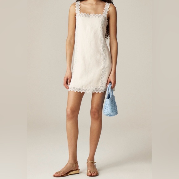 J. Crew Dresses & Skirts - J.Crew Lace-trim shift dress NWT Size 2